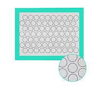 Силиконовый армированный коврик для выпечки Макаронс 40х30 см