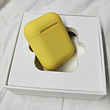 Бездротові навушники inPods i12 жовті 5.0 Bluetooth сенсорні + Чохол у Подарунок!, фото 9