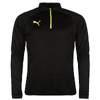 Спортивная куртка Puma Essentials Quarter Zip Black/Yellow - Оригинал