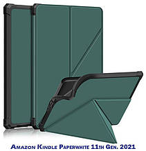 Чохол-книжка BeCover Ultra Slim Origami для Amazon Kindle Paperwhite 11th Gen. 2021 Dark Green (707220)