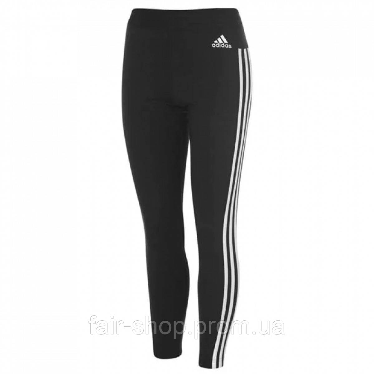 Легінси Adidas Essential 3 Stripe Black / White, оригінал. Доставка від 14 днів