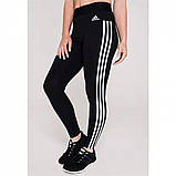 Легінси Adidas Essential 3 Stripe Black / White, оригінал. Доставка від 14 днів, фото 4