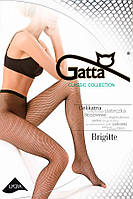 Бесшовные колготки в среднюю сетку GATTA Brigitte 01