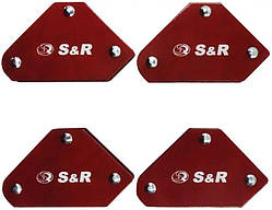 Магнітний кутник для зварювання S&R 290104005 4 шт.