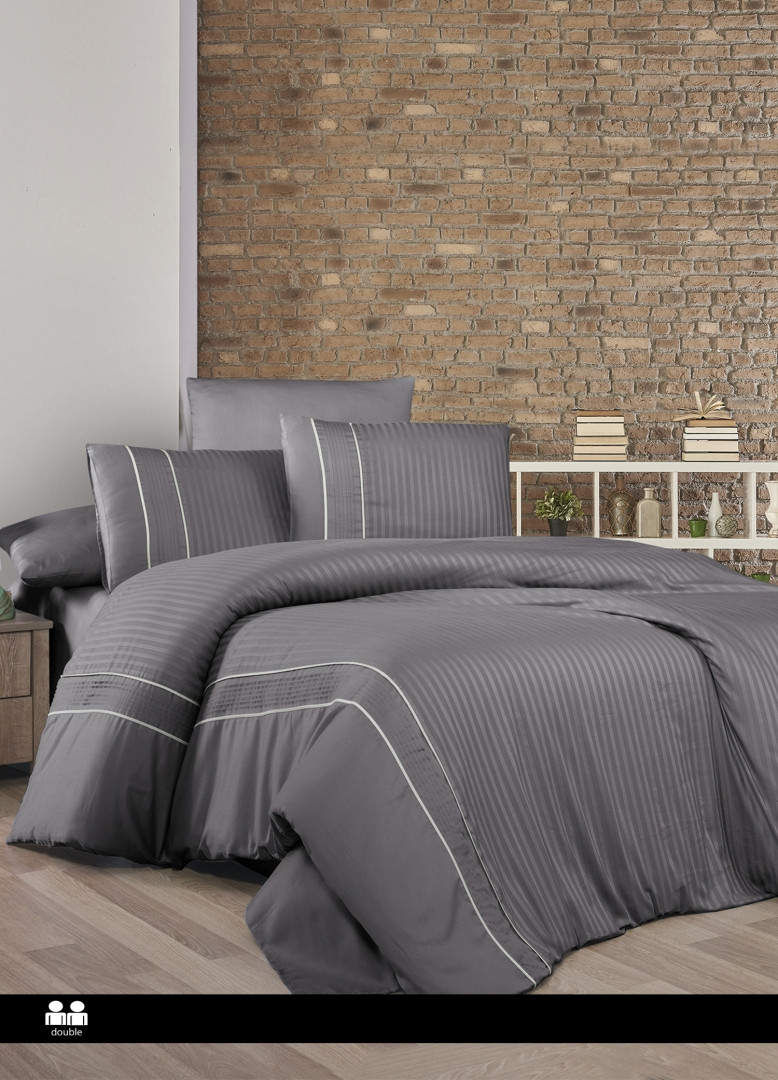 Турецьке Постільна Білизна First Choice Deluxe Satin Dark Alfa Quick Silver