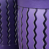 Набір коробок "Zigzag" (циліндр, фіолетовий колір) шт. (0099JA-C), Картон, Elisey, фото 2