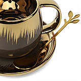 Керамічна чашка "Аромат" 150 мл. * Рендомний вибір дизайну (8904-010), Кераміка, Elisey, фото 6