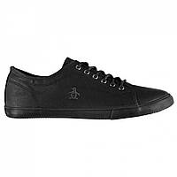 Кеди Original Penguin Brewton PU Trainers Black Mono, оригінал. Доставка від 14 днів