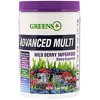 Смесь зелени Greens Plus, Расширенный мультивитаминный комплекс, с лесными ягодами, 9,4 унции порошка -