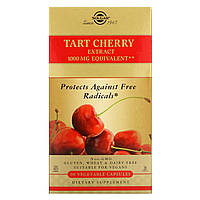 Solgar, Tart Cherry Extract, 1000 mg, 90 Vegetable Capsules, оригінал. Доставка від 14 днів