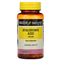 Гиалуроновая кислота Mason Natural, , 100 мг, 30 капсул - Оригинал