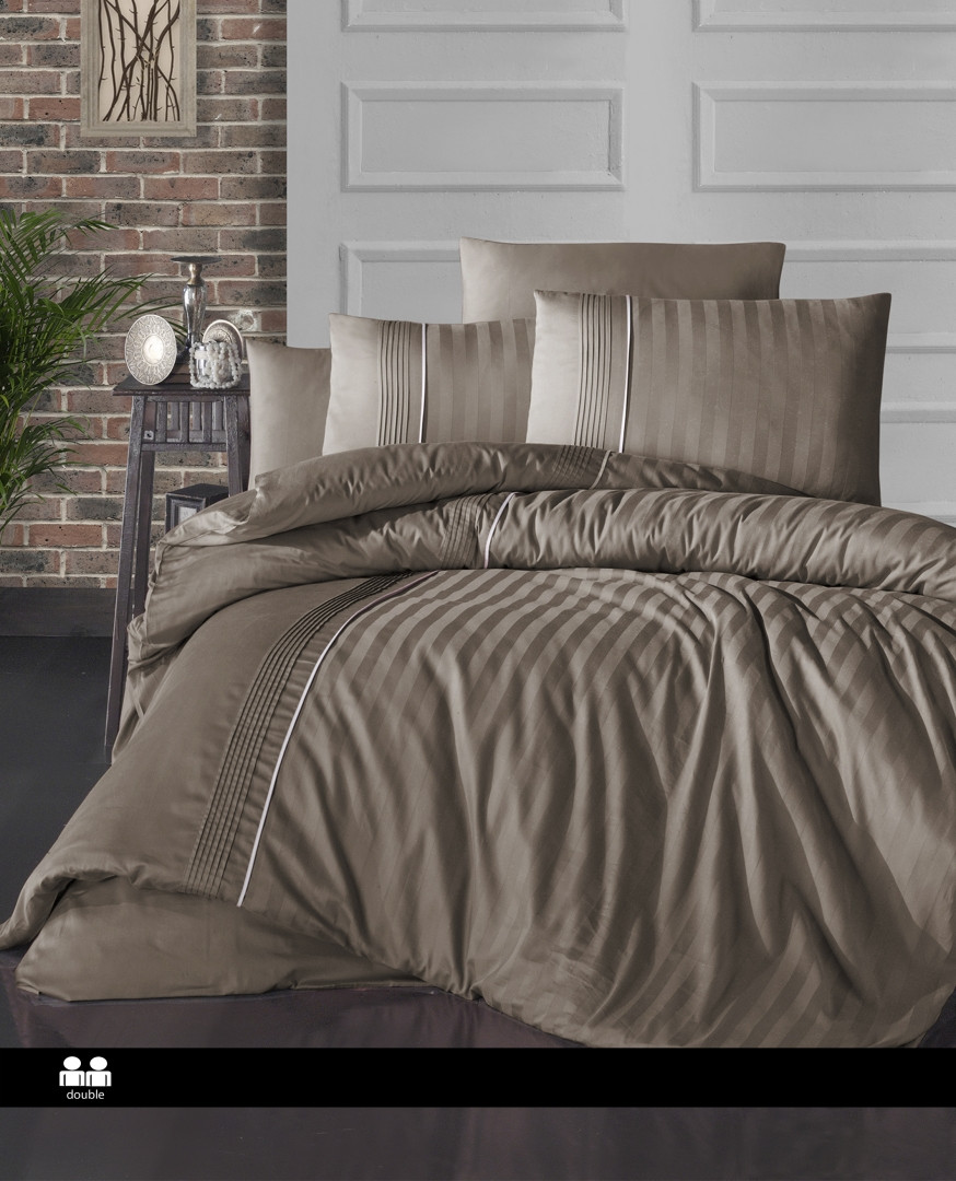 Турецьке Постільна Білизна First Choice Deluxe Satin Modalife Almond