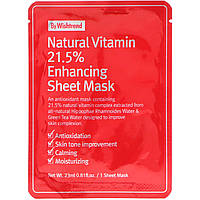 Маска Wishtrend, Natural Vitamin 21.5% Enhancing Sheet Mask, 1 Sheet, 0.81 fl oz (23 ml) - Оригинал