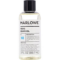 Засіб для бороди Marlowe, Beard Oil with Sunflower Seed Oil, For Men, No.143, 3 fl oz (88.7 ml) (Discontinued Item), оригінал.