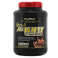 Сывороточный белок ALLMAX Nutrition, Gold AllWhey, 100% Premium Whey Protein, Chocolate, 5 lbs (2.27 kg) -