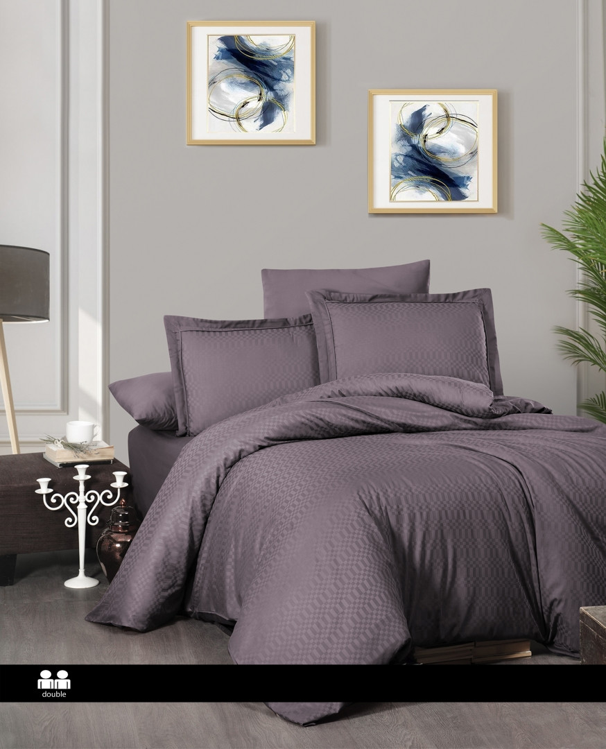 Турецьке Постільна Білизна First Choice Deluxe Satin Chakers Lilac