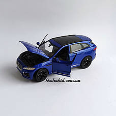 Металева машина JAGUAR F-Pace "Welly" масштаб 1:25, розмір 19 см, фото 5