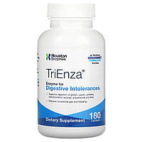 Пищеварительный ферментный препарат Houston Enzymes, TriEnza, ферменты для пищеварительной системы, 180 капсул