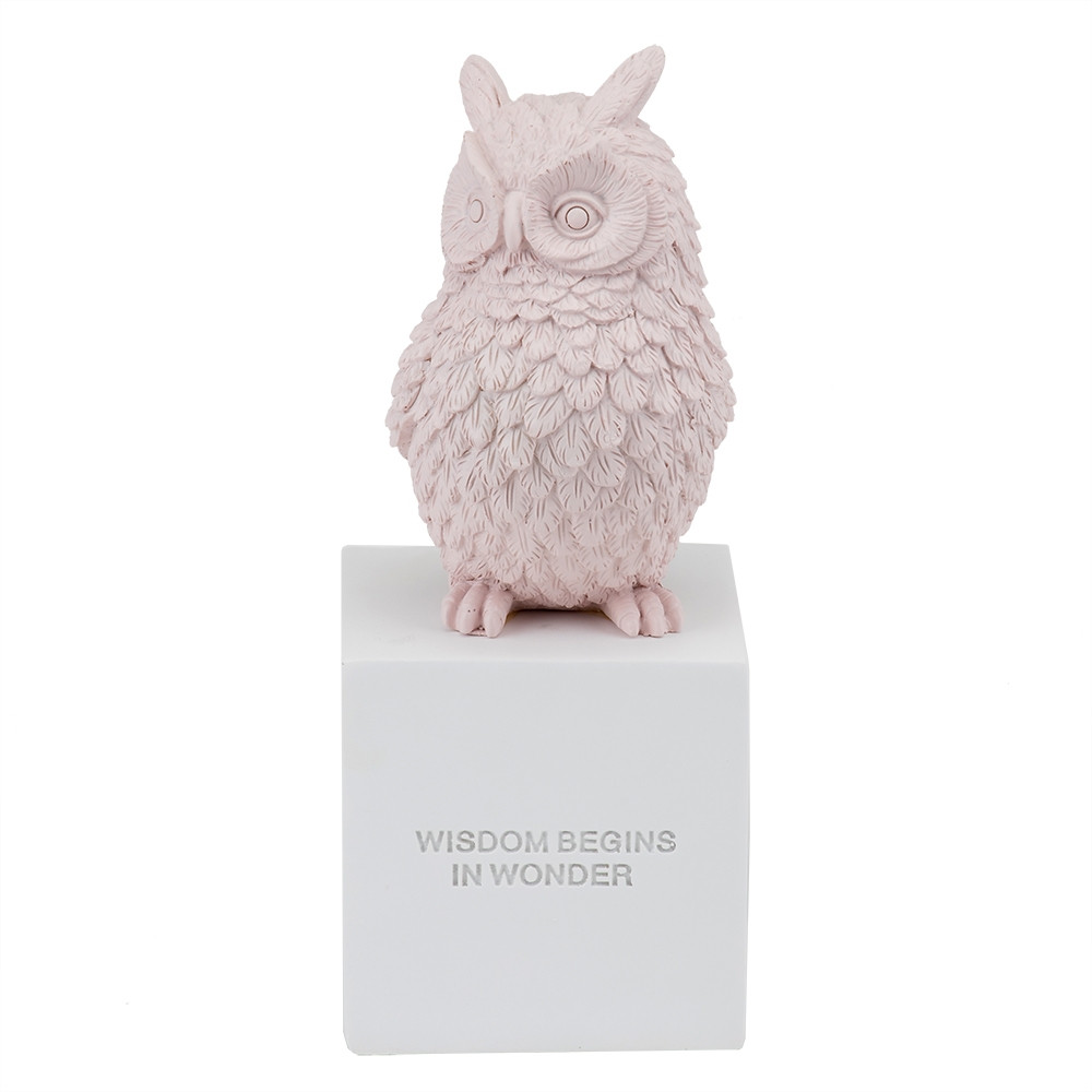 Статуетка "Owl" 30 см, рожна (8924-012), Elisey