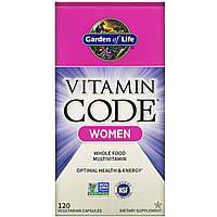 Женские мультивитамины Garden of Life, Vitamin Code, Women, 120 Vegetarian Capsules - Оригинал