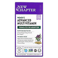 Женские мультивитамины New Chapter, Women's Advanced Multi, 72 Vegetarian Tablets - Оригинал