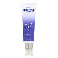 Тоник Heritage Store, Aura Glow Gel Cream, Calming Lavender, 1.7 oz (50 g) - Оригинал