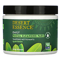 Салфетки для лица Desert Essence, Daily Facial Cleansing Pads, 50 Pads - Оригинал