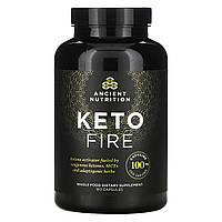 Жиросжигатель Dr. Axe / Ancient Nutrition, Keto Fire, кетонный активатор, 180 капсул - Оригинал