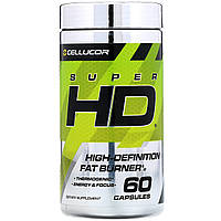 Жиросжигатель Cellucor, Super HD, высокоэффективная жиросжигающая добавка, 60 капсул - Оригинал