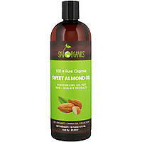 Масло сладкого миндаля Sky Organics, 100% Pure Organic, Sweet Almond Oil, 16 fl oz (473 ml) - Оригинал