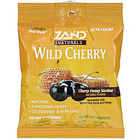 Леденцы от кашля и боли в горле Zand, Wild Cherry, Honey Soother, 15 Throat Lozenges - Оригинал