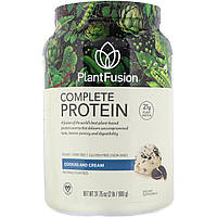 Растительный протеин PlantFusion, Complete Protein, Cookies and Cream, 2 lb (900 g) - Оригинал