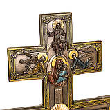 Статуетка "Хрест з розп'яттям" (77403A4), Полістоун, Elisey, фото 3