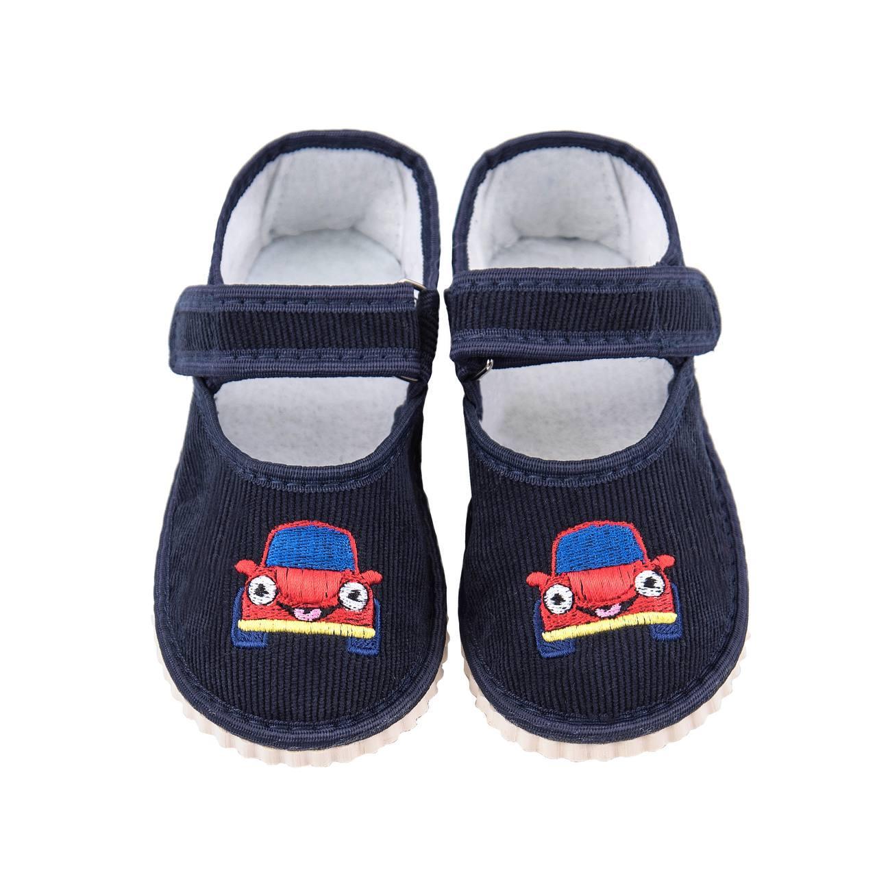 Дитячі пінетки для садка, чап чап машинка на липучці 20-27рр