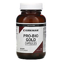 Пробіотична формула Kirkman Labs, Pro-Bio Gold, гіпоалергенний більше 20 млрд Дещо 120 вегетаріанських капсул, оригінал. Доставка