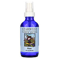 Эфирное масло Starwest Botanicals, Цветочная вода, роза, 4 жидких унции (118 мл) - Оригинал