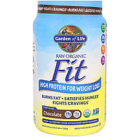 Заменитель пищи Garden of Life, RAW Organic Fit, High Protein for Weight Loss, Chocolate, 32.09 oz (910 g) -
