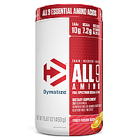 Смесь аминокислот Dymatize Nutrition, All 9 Amino, фруктовый вкус, 15,87 (450 г) - Оригинал