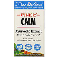 Антистрессовая формула Paradise Herbs, AYUR Pro Rx, Calm, 60 Vegetarian Capsules - Оригинал