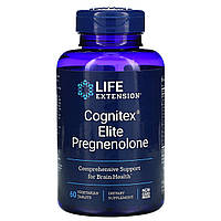Препарат для памяти и когнитивных функций Life Extension, Прегненолон Elite Cognitex, 60 вегетарианских