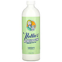 Nellie's, All-Natural, Wrinkle-B-Gone, Removes Wrinkles, Lemongrass, 16 fl oz (474 ml) - Оригинал