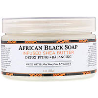 Масло для тела Nubian Heritage, Shea Butter, African Black Soap Infused, 4 oz (113 g) - Оригинал