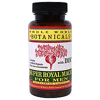 Мака Whole World Botanicals, Super Royal Maca® For Men, препарат из маки для мужчин, 500 мг, 90 вегетарианских