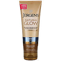 Автозагар Jergens, Natural Glow, Firming Daily Moisturizer, Medium to Deep Skin Tones, 7.5 fl oz (221 ml), оригінал. Доставка від