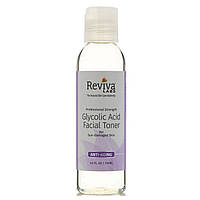 Тонік Reviva Labs, Glycolic Acid Facial Toner, 4 fl oz (118 ml), оригінал. Доставка з США/ЄС протягом 14 днів