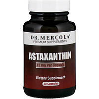 Астаксантин Dr. Mercola, Astaxanthin, 12 mg, 30 Capsules - Оригинал