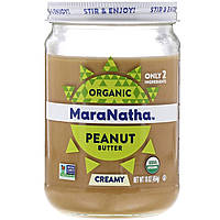 Арахисовое масло MaraNatha, Органическое арахисовое масло, сливочное, 454 г (16 унций) - Оригинал