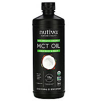 Масло MCT Nutiva, Органическое масло СЦТ из кокоса, без вкуса, 473 мл (16 жидких унций) - Оригинал Масло MCT Nutiva, Organic MCT Oil From Coconut, Unflavored, 32 fl oz (946 ml), Масло MCT Nutiva, Organic MCT Oil From Coconut, Unflavored, 32 fl oz (946 ml)