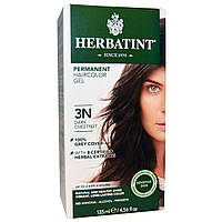 Стойкая краска Herbatint, Перманентная гель-краска для волос, 4N, каштан, 135 мл - Оригинал Стойкая краска Herbatint, Перманентная краска для волос, 3N, темный каштан, 4,56 жидкой унции (135 мл), Стойкая краска Herbatint, Перманентная краска для волос, 3N