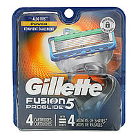 Бритва Gillette, Сменные кассеты для бритья Fusion5 Proglide, 4 кассеты - Оригинал Доставка займає від 14 днів